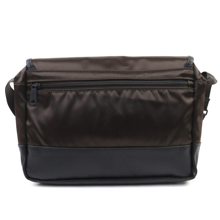 極美品△PORTER SACS BAR ポーター サックスバー 383-05714 ナイロン レザー ショルダーバッグ クロスボディバッグ ブラウン ブラック