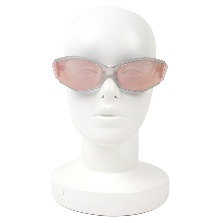 極美品△DITA ディータ DTS740-A-03 ALOURE アルール サイドカット アイウェア サングラス フロステッドグレー 66□17 144 デモレンズ