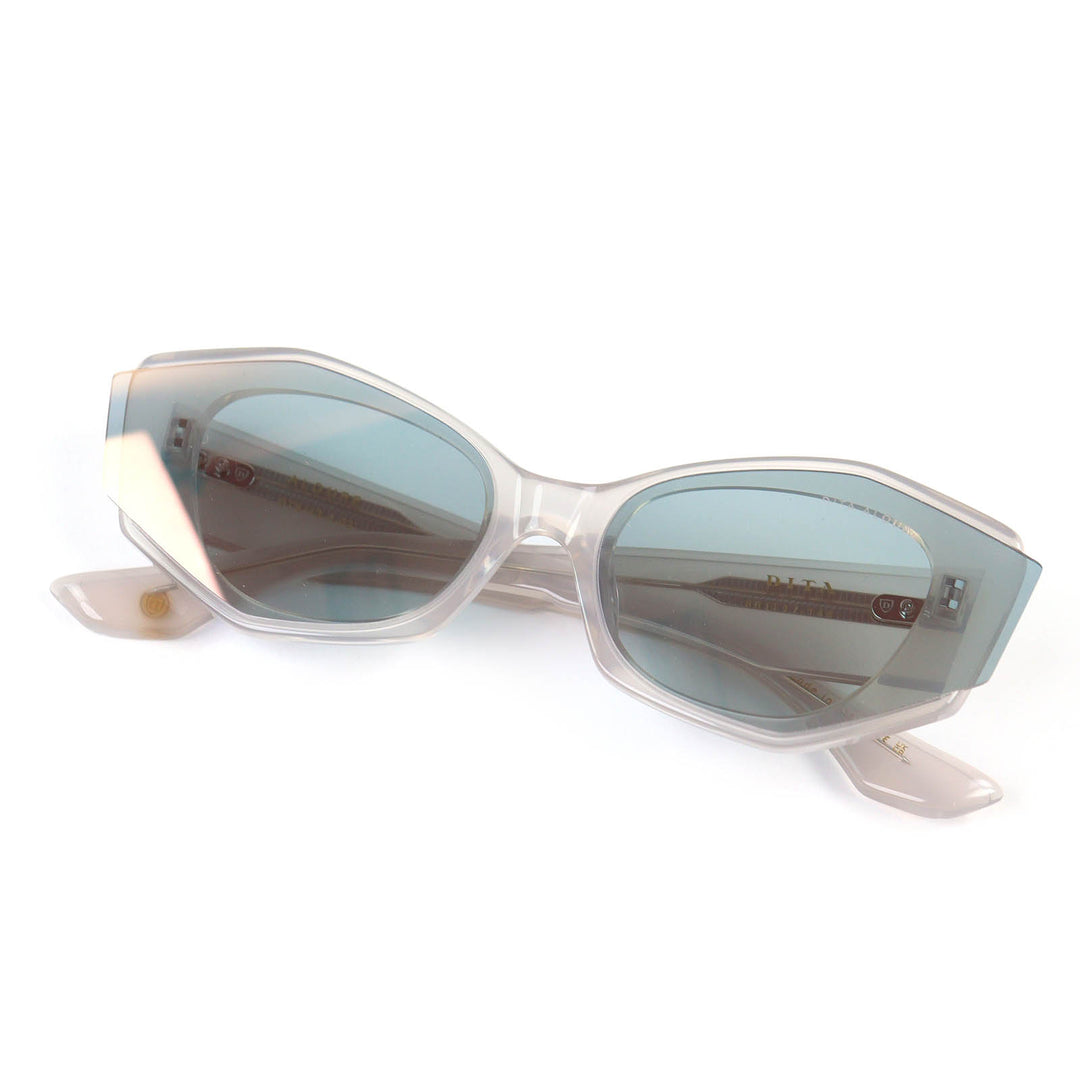 極美品△DITA ディータ DTS740-A-03 ALOURE アルール サイドカット アイウェア サングラス フロステッドグレー 66□17 144 デモレンズ