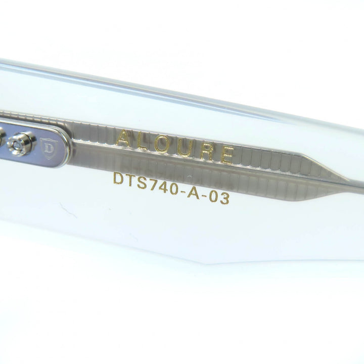極美品△DITA ディータ DTS740-A-03 ALOURE アルール サイドカット アイウェア サングラス フロステッドグレー 66□17 144 デモレンズ