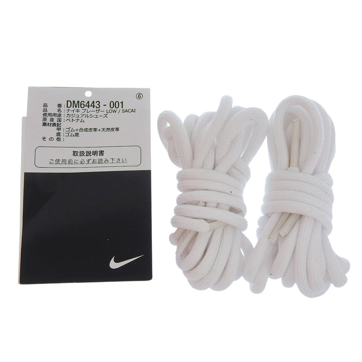 未使用品▲NIKE Sacai ナイキ サカイ DM6443-001 BLAZER LOW/SACAI ブレーザーロー サカイ レザー スニーカー ブラック 27 箱付き メンズ