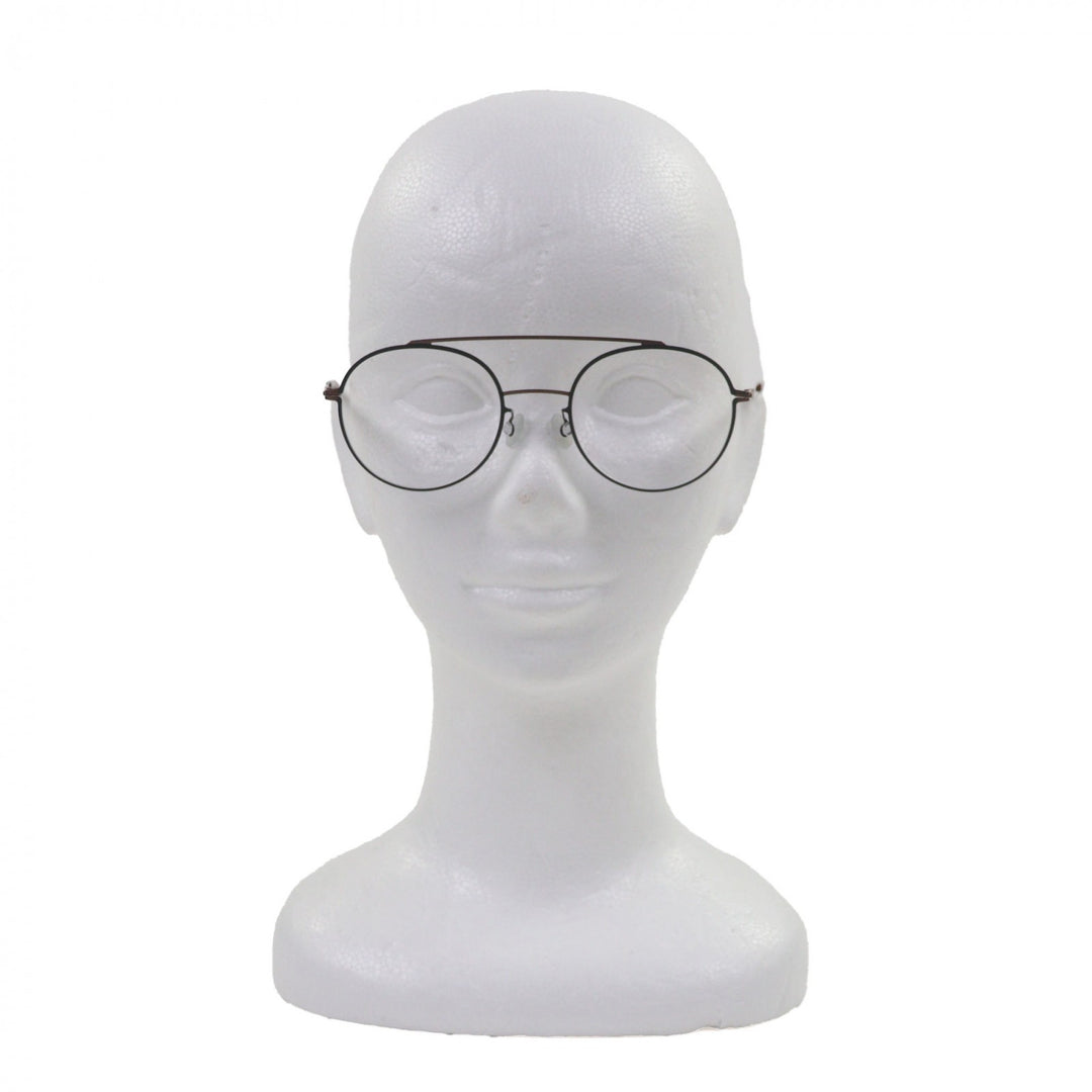 極美品▼MYKITA マイキータ LITE ALMETA ツーブリッジ ラウンド メガネ ブラック ピンクゴールド クリアブラウン マーブル柄 48□20 140