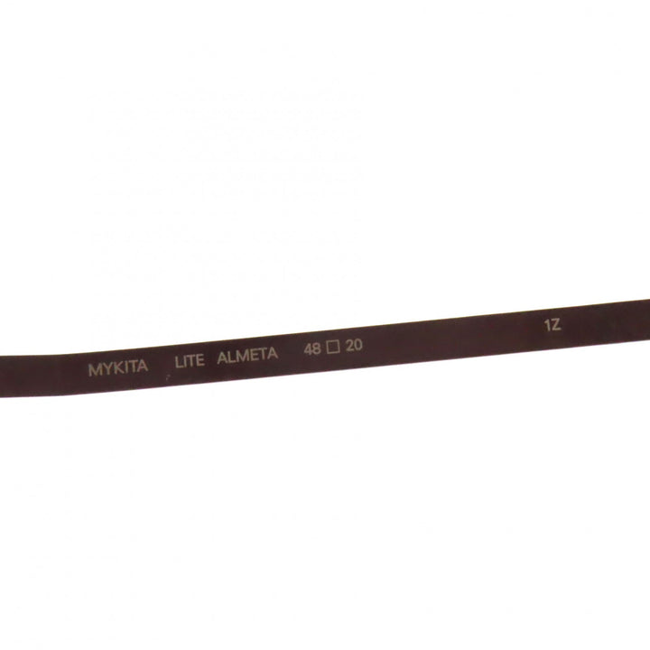 極美品▼MYKITA マイキータ LITE ALMETA ツーブリッジ ラウンド メガネ ブラック ピンクゴールド クリアブラウン マーブル柄 48□20 140