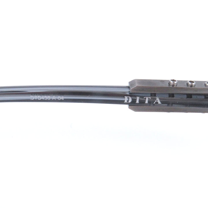 極美品□DITA ディータ DTS436 KUDRU ツーブリッジ サングラス ガンメタリック 61□14-145 デモレンズ 保存袋付き 日本製 定価165000円