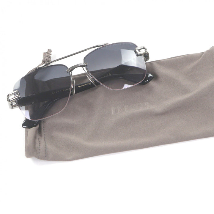 未使用品□DITA ディータ DTS138-A-03 GRAND-EVO ONE ツーブリッジ サングラス シルバー ブラック 57□16-145 度入 日本製 定価141900円
