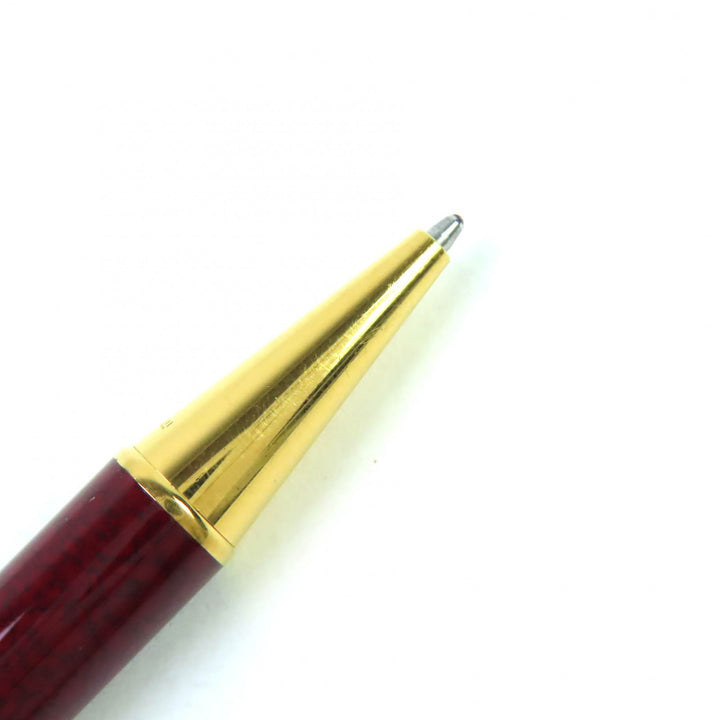 良品△Cartier カルティエ トリニティ マーブル柄 ツイスト式 ボールペン ボルドー ゴールド メンズ 筆記確認済み オススメ◎