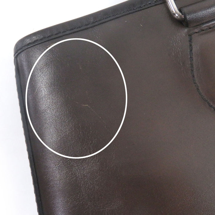 美品□BERLUTI ベルルッティ カリグラフィ トゥジュール バーティカル ゴールデンパティーヌレザー 2WAY トートバッグ ブラウン メンズ