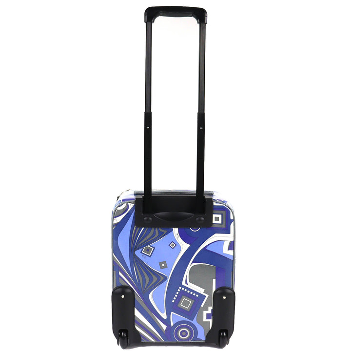 美品△Emilio Pucci エミリオ・プッチ トラベルバッグシリーズ 総柄 トロリーバッグ スーツケース キャリーケース キャリーバッグ ブルー