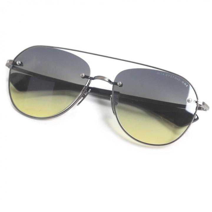 極美品□DITA ディータ DTS175 SYSTOIC-ONE ツーブリッジ サングラス ガンメタリック 59□18-145 デモレンズ 日本製 定価108900円