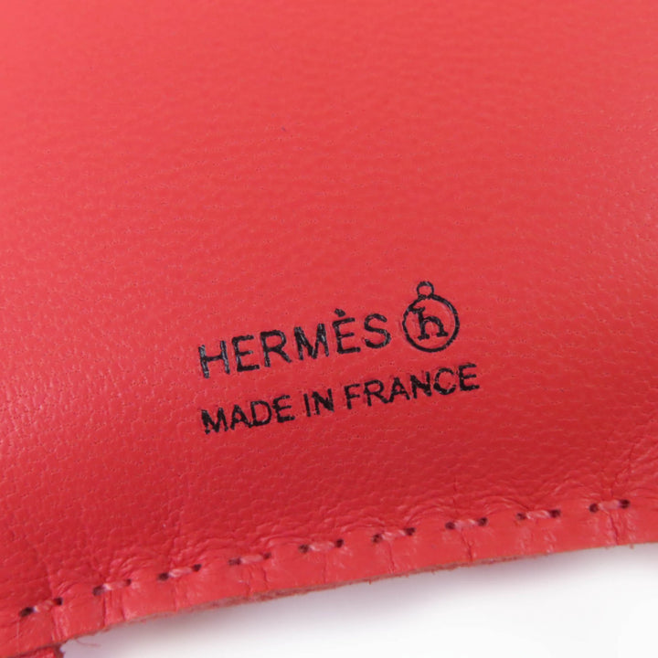 極美品☆HERMES エルメス Petit H プティアッシュ フクロウ レザー バッグチャーム オーナメント レッド系 箱付き フランス製 レディース