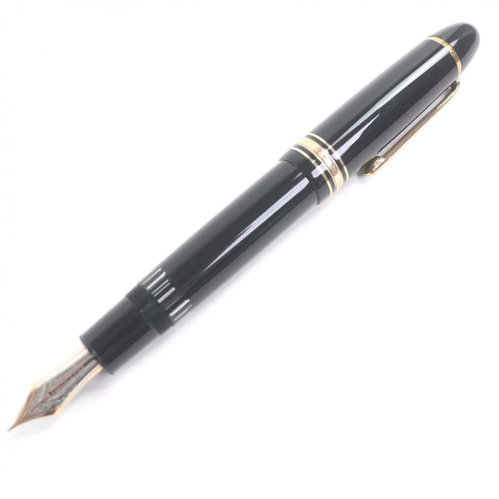 極美品□MONTBLANC モンブラン マイスターシュテュック 149 ペン先14C EFニブ キャップ式 万年筆 ブラック ゴールド ケース付き ドイツ製