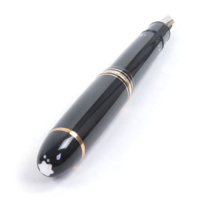 極美品□MONTBLANC モンブラン マイスターシュテュック 149 ペン先14C EFニブ キャップ式 万年筆 ブラック ゴールド ケース付き ドイツ製