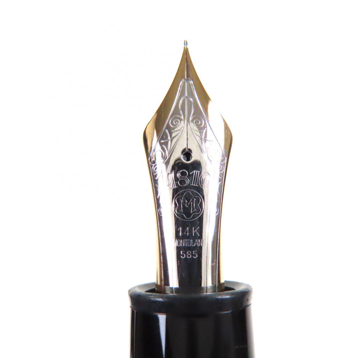 良品▼MONTBLANC モンブラン マイスターシュテュック 149 ペン先14K EFニブ ホワイトスター 万年筆 ブラック ゴールド ドイツ製 メンズ