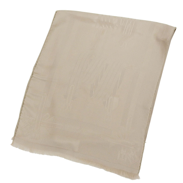 未使用品▲HERMES エルメス HTH2504 LES SANGLES レ サングル シルク100％ エシャルプ FOULARD フリンジ付き ストール 箱付き イタリア製