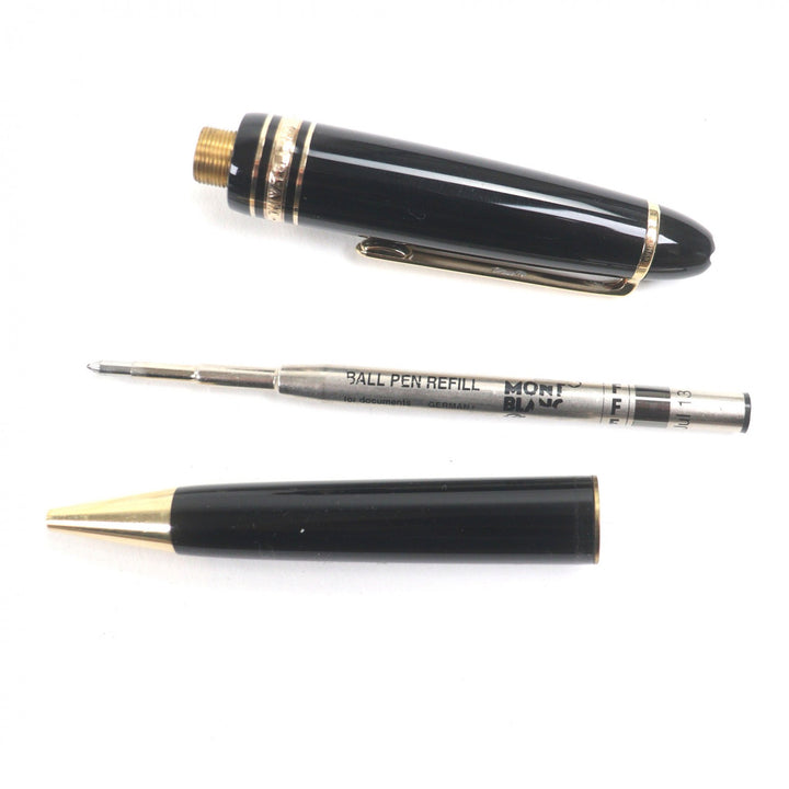 良品▼MONTBLANC モンブラン マイスターシュテュック ル・グラン ホワイトスター ツイスト式 ボールペン ブラック ゴールド 筆記確認済み