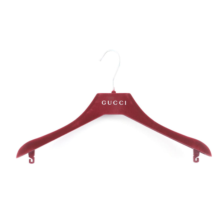 未使用品★GUCCI グッチ 25AW 789960 ウール シルク混 現行品 リバーシブル GG柄 半袖 コート 黒 38 ハンガー付 正規品 定価495000円