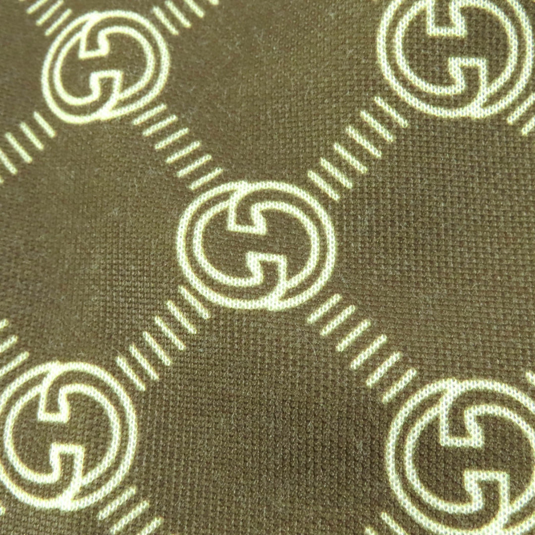 未使用品★GUCCI グッチ 22AW 671496 インターロッキングG 総柄 ウェブライン トラック パンツ ブラウン XXXS 伊製 正規品 レディース
