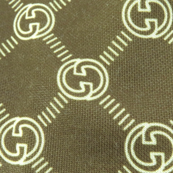 未使用品★GUCCI グッチ 22AW 671496 インターロッキングG 総柄 ウェブライン トラック パンツ ブラウン XXXS 伊製 正規品 レディース
