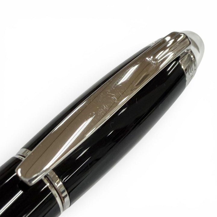 美品▼MONTBLANC モンブラン スターウォーカー ホワイトスター キャップ式 ローラーボール ボールペン ブラック シルバー 筆記確認済み
