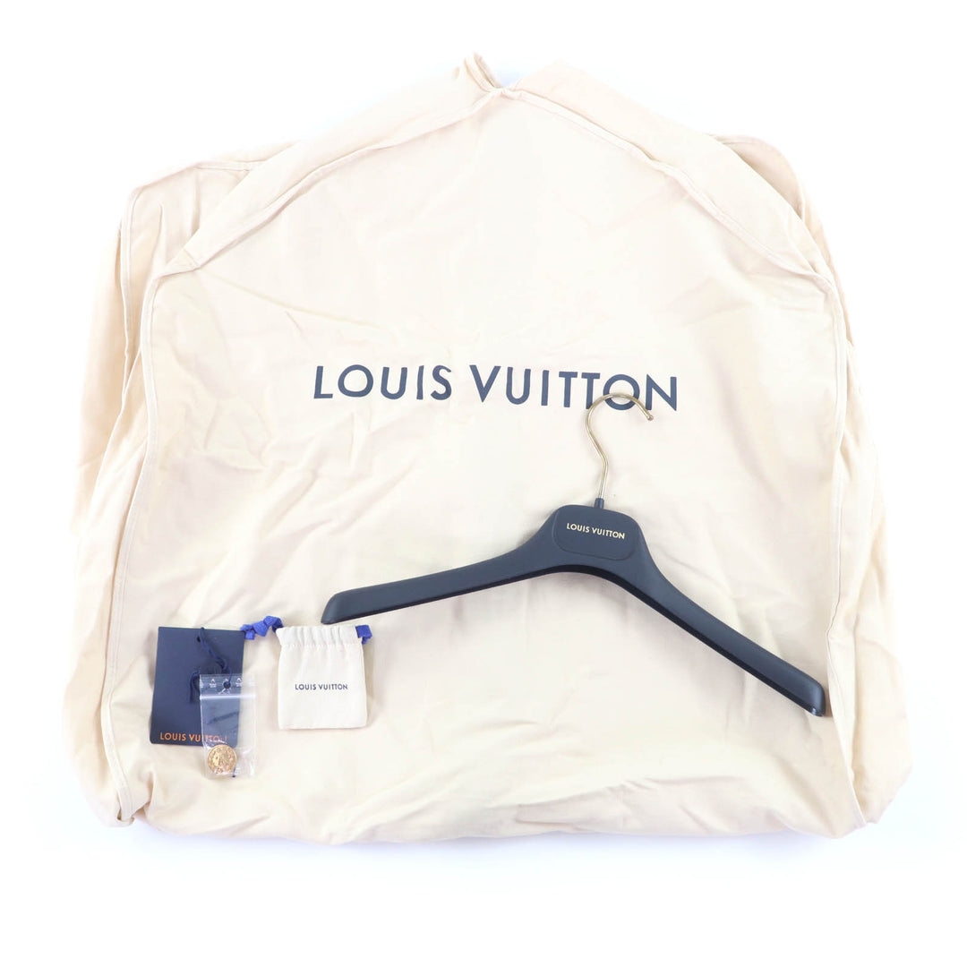 極美品★LOUIS VUITTON ルイヴィトン 2022年製 モヘア混 ロゴボタン付 モノグラム ツイード ワンピース 34 ハンガー・ガーメント付 正規品