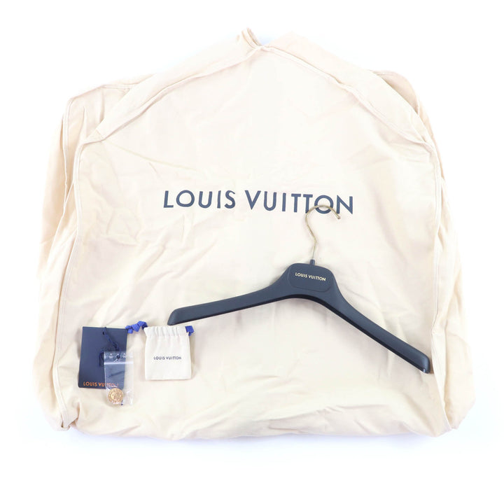 極美品★LOUIS VUITTON ルイヴィトン 2022年製 モヘア混 ロゴボタン付 モノグラム ツイード ワンピース 34 ハンガー・ガーメント付 正規品