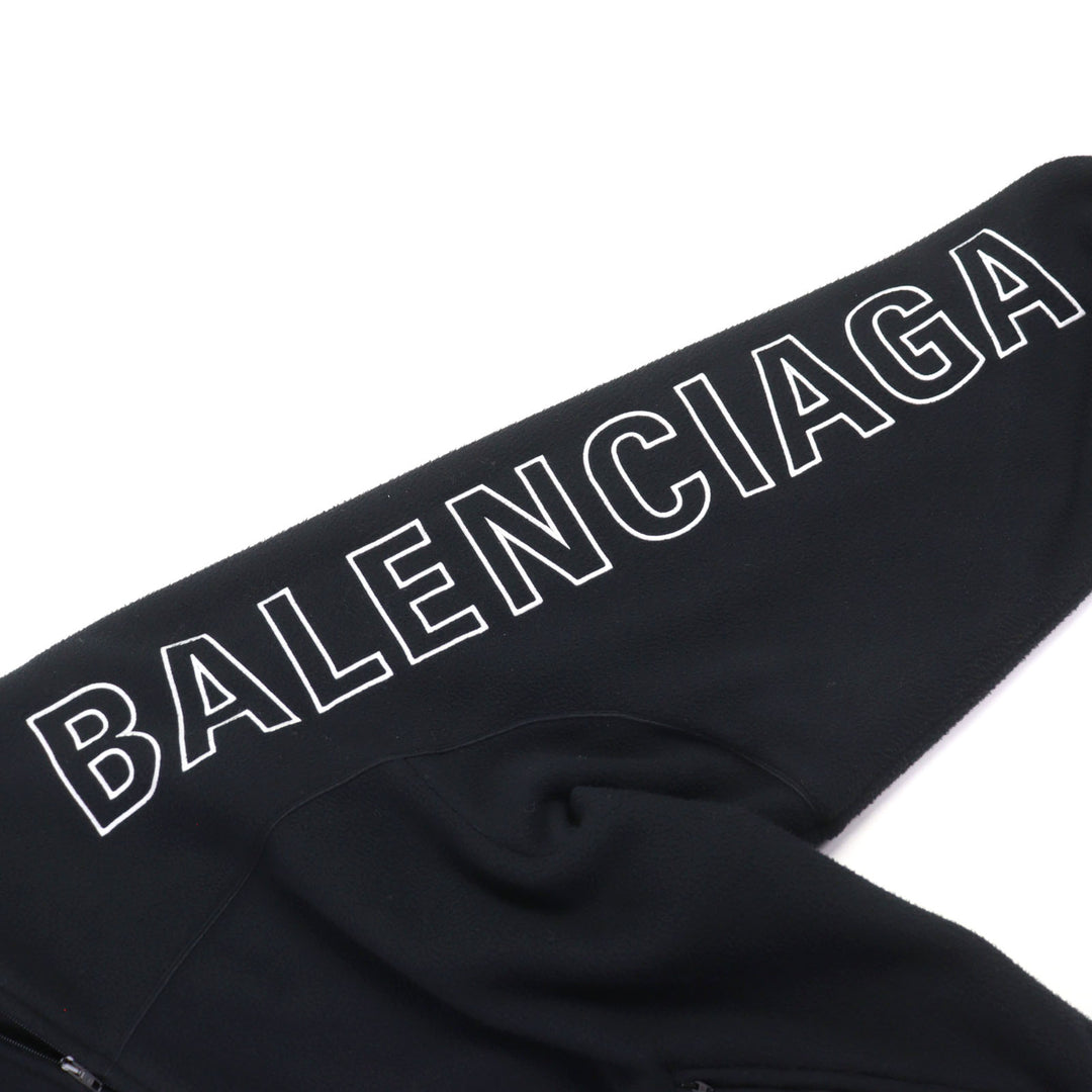 未使用品○BALENCIAGA バレンシアガ 23AW 755106 ロゴ刺繍 ダブルジップ トラックジャケット フリースジャケット 44 伊製 正規品 メンズ