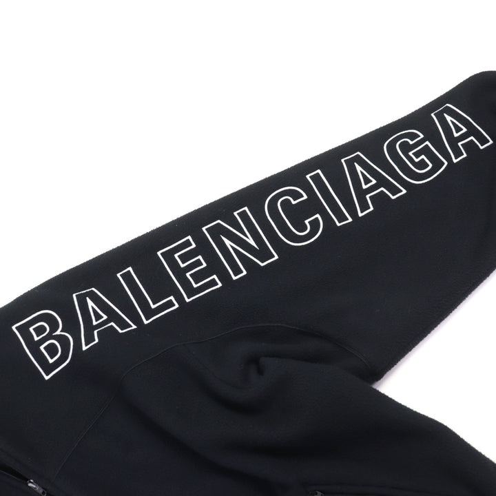 未使用品○BALENCIAGA バレンシアガ 23AW 755106 ロゴ刺繍 ダブルジップ トラックジャケット フリースジャケット 44 伊製 正規品 メンズ
