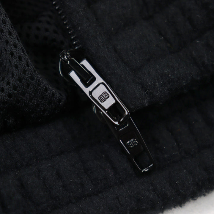未使用品○BALENCIAGA バレンシアガ 23AW 755106 ロゴ刺繍 ダブルジップ トラックジャケット フリースジャケット 44 伊製 正規品 メンズ