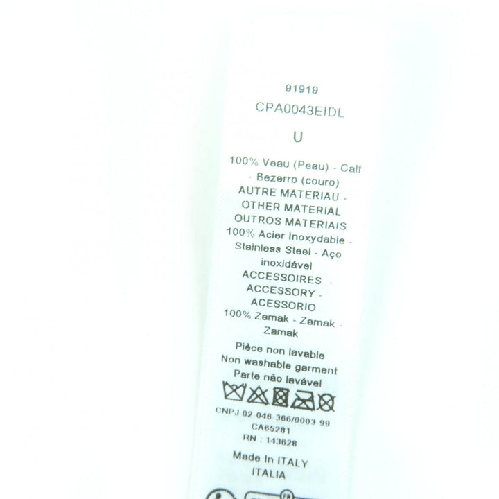 美品☆Christian Dior クリスチャンディオール MISS DIOR レザー ヘアクリップ ヘアアクセサリー ピンク ゴールド金具 箱・保存袋付