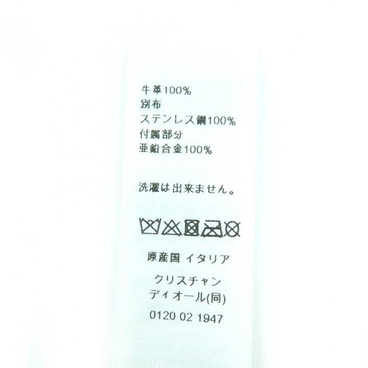 美品☆Christian Dior クリスチャンディオール MISS DIOR レザー ヘアクリップ ヘアアクセサリー ピンク ゴールド金具 箱・保存袋付