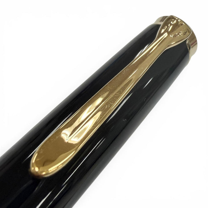 極美品▼PERIKAN ペリカン M900 ビッグトレド 925 ペン先18K Mニブ 万年筆 ブラック ゴールド ドイツ製 重量38.53g メンズ
