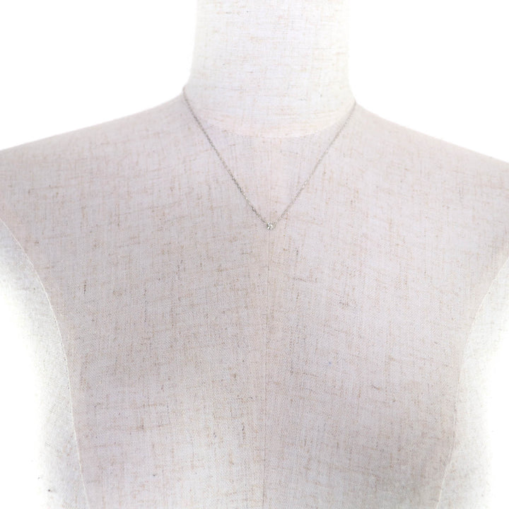 極美品★Cartier カルティエ B7215900 ダムール SM 750(WG) 136EYV 約0.09ct 1P ダイヤ ネックレス シルバー 総重量2.93g 定価205700円