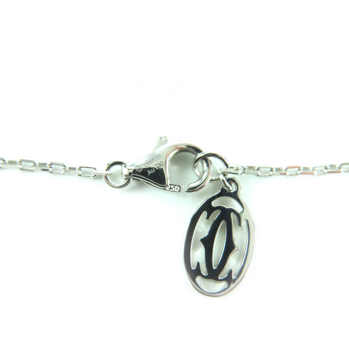 極美品★Cartier カルティエ B7215900 ダムール SM 750(WG) 136EYV 約0.09ct 1P ダイヤ ネックレス シルバー 総重量2.93g 定価205700円
