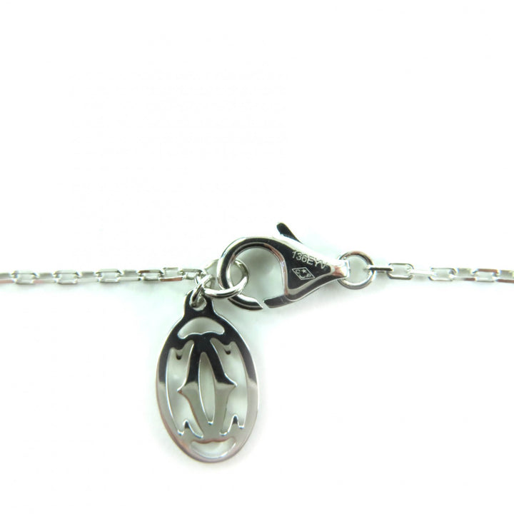 極美品★Cartier カルティエ B7215900 ダムール SM 750(WG) 136EYV 約0.09ct 1P ダイヤ ネックレス シルバー 総重量2.93g 定価205700円