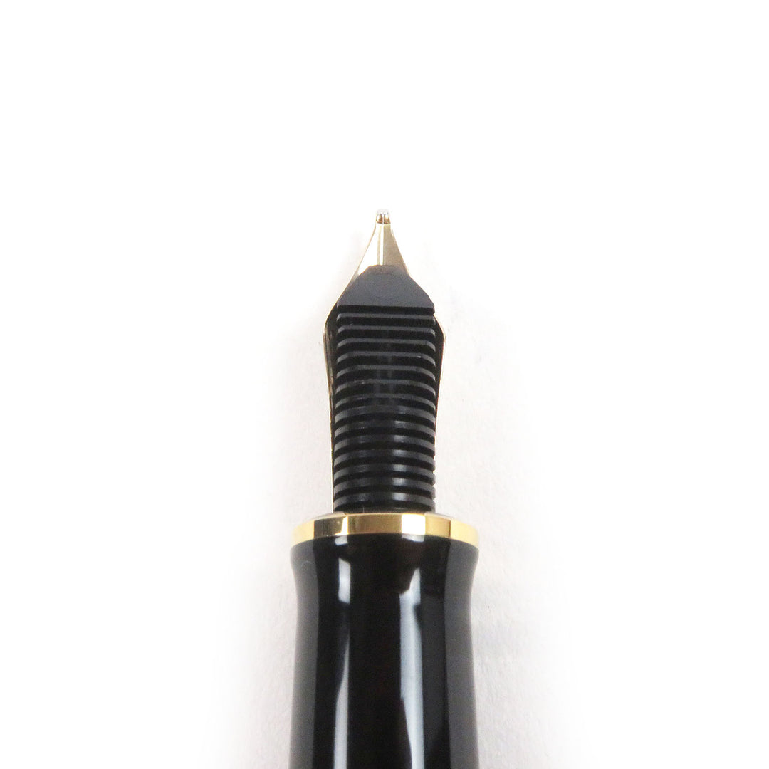 未使用品□PERIKAN ペリカン M400 スーベレーン ペン先14C Fニブ キャップ式 万年筆 グリーンストライプ 箱・ケース付き ドイツ製 メンズ