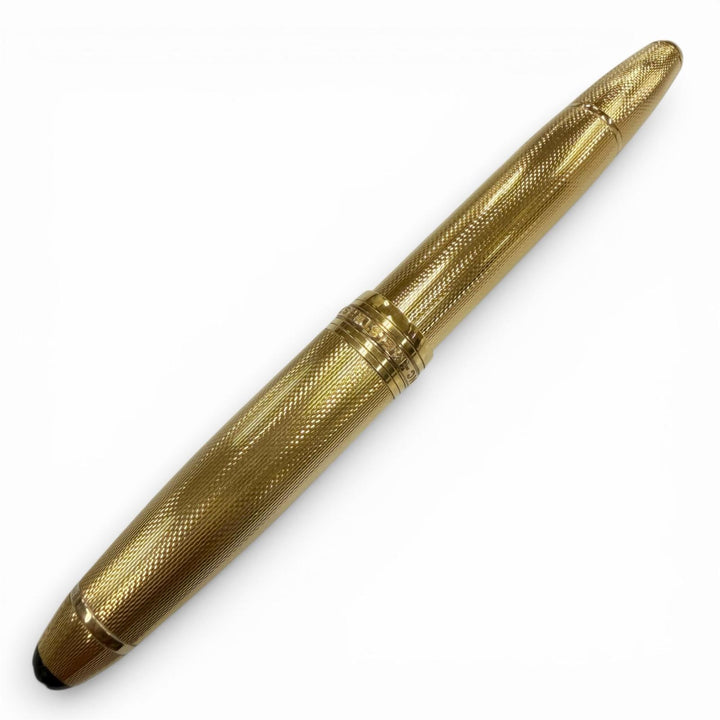美品▼MONTBLANC モンブラン マイスターシュテュック ソリテール 146 バーメイル バーレイ 18K EFニブ ホワイトスター 万年筆 ゴールド