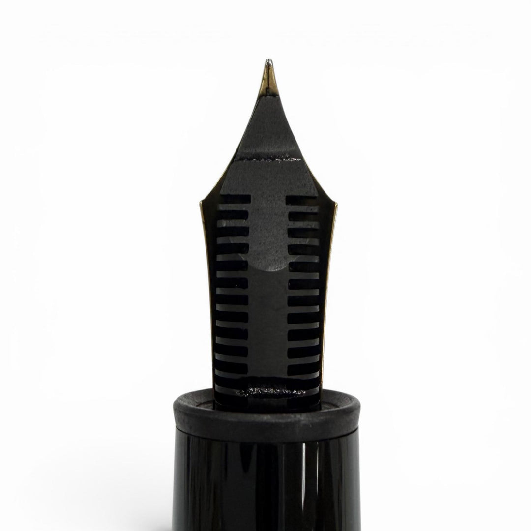 美品▼MONTBLANC モンブラン マイスターシュテュック ソリテール 146 バーメイル バーレイ 18K EFニブ ホワイトスター 万年筆 ゴールド