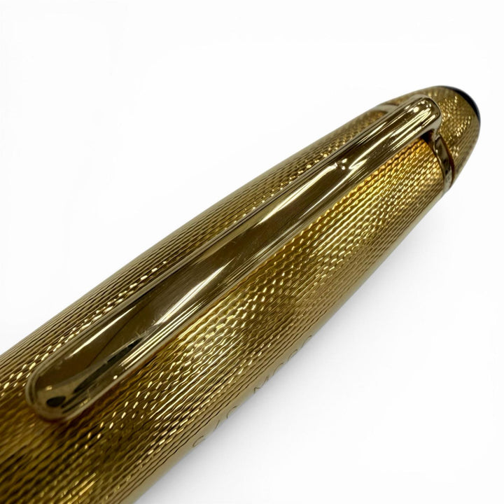 美品▼MONTBLANC モンブラン マイスターシュテュック ソリテール 146 バーメイル バーレイ 18K EFニブ ホワイトスター 万年筆 ゴールド