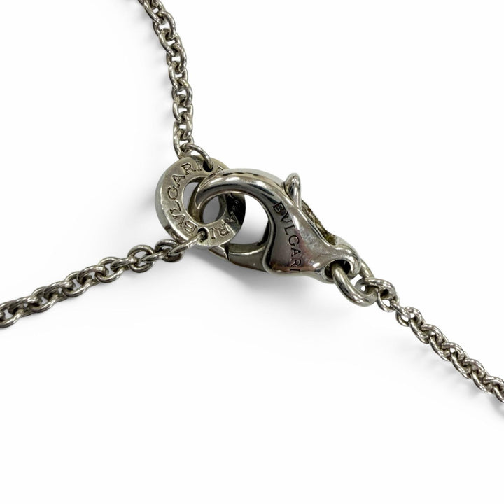 美品☆BVLGARI ブルガリ ビーゼロワン セーブザチルドレン チャリティ ネックレス 925 オニキス ルビー シルバー 伊製 重量7.8g 箱付き