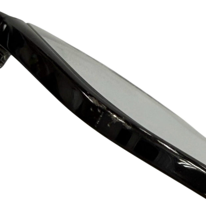 美品▼CHROME HEARTS クロムハーツ GROWLER 1 925 メガネ 眼鏡 アイウェア ブラック シルバー 56□19-144 度入り ケース付 総重量37.32g