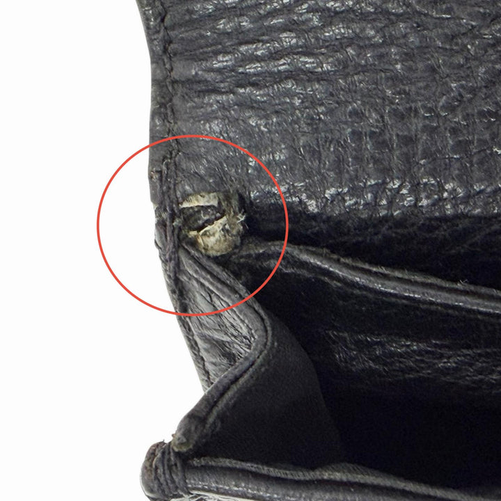 良品▼CHROME HEARTS クロムハーツ LNG SNGL FLD TIPS レザー SV925 シングル フォールド スクロールラベル ロングウォレット 長財布