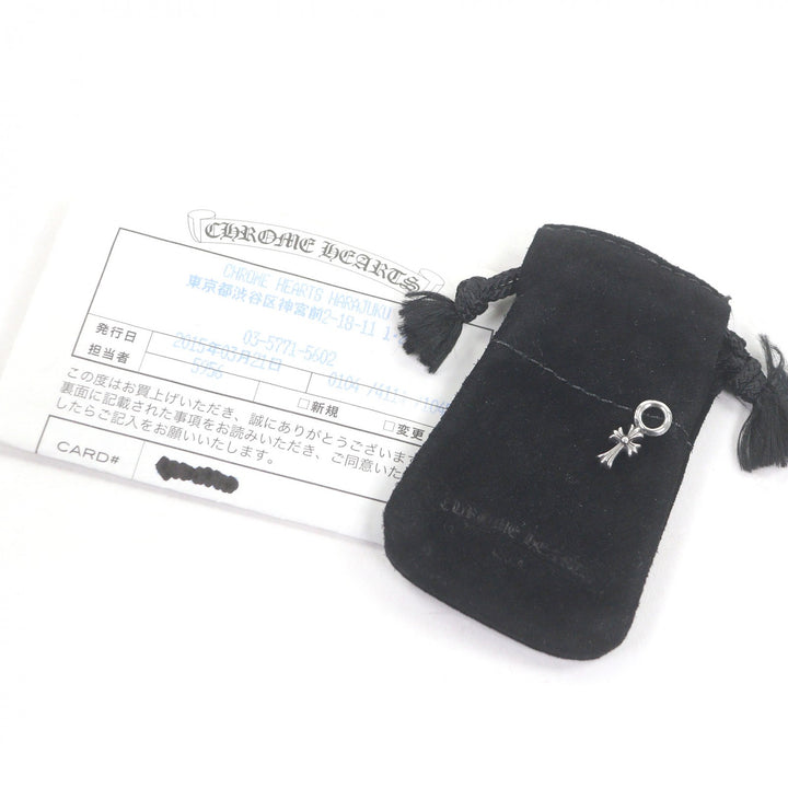 極美品□CHROME HEARTS クロムハーツ STACK CH CROSS V2 CHクロススタックチャーム ペンダントトップ SV925 シルバー 重量1.28g メンズ