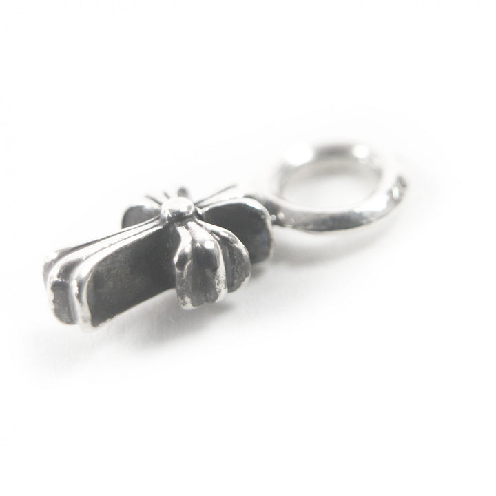 極美品□CHROME HEARTS クロムハーツ STACK CH CROSS V2 CHクロススタックチャーム ペンダントトップ SV925 シルバー 重量1.28g メンズ