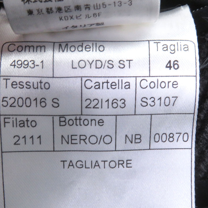 極美品□TAGLIATORE タリアトーレ 520016 LOYD/S ST カシミヤ混 ヘリンボーン柄 ステンカラーコート グレー 46 イタリア製 正規品 メンズ