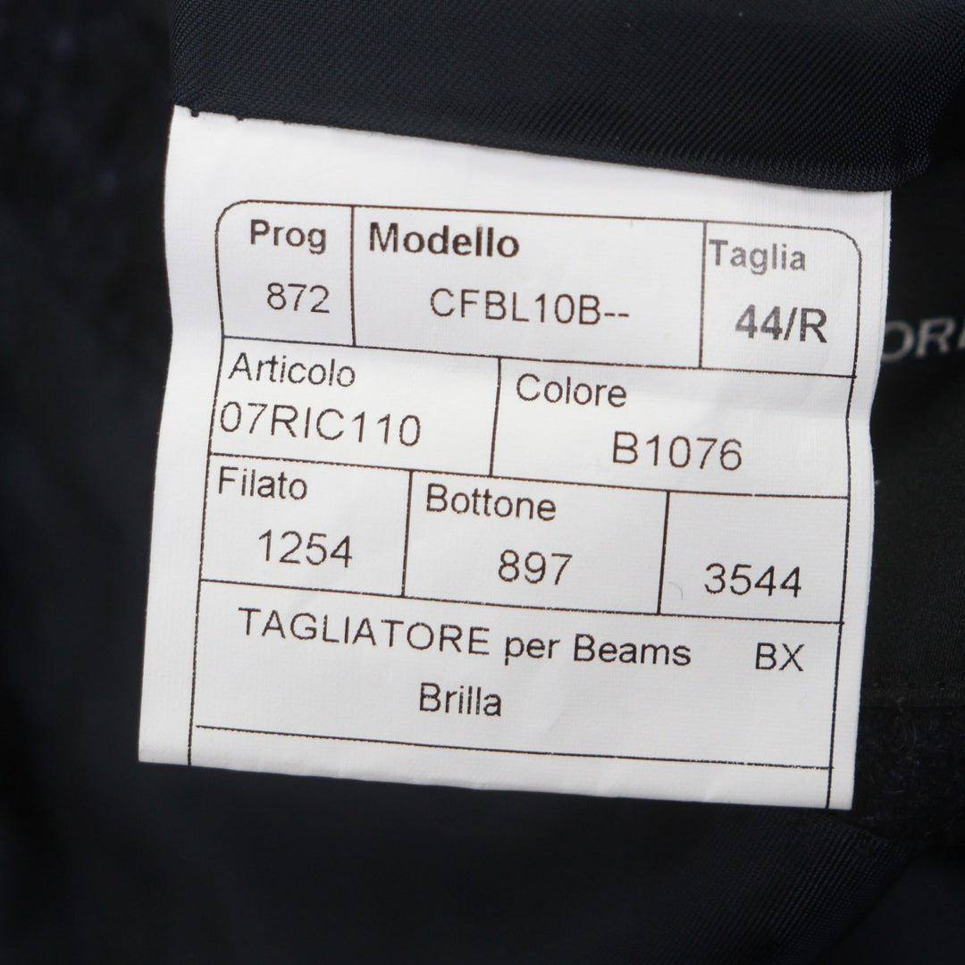 美品▼TAGLIATORE タリアトーレ CFBL10B Brilla ウール アルパカ モヘア シルク ダブルチェスターコート ネイビー 44 伊製 正規品 メンズ