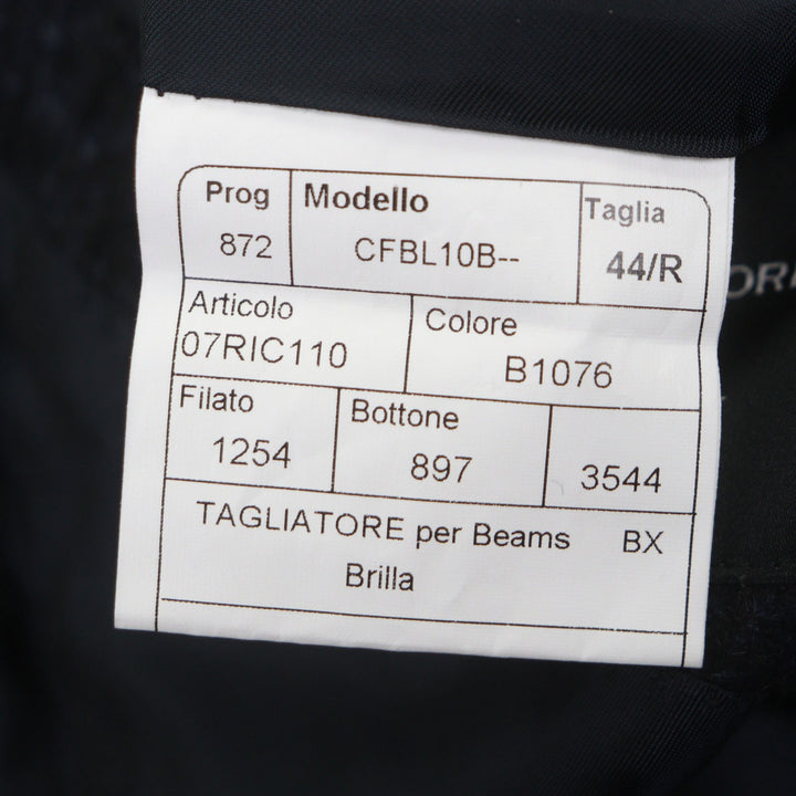 美品▼TAGLIATORE タリアトーレ CFBL10B Brilla ウール アルパカ モヘア シルク ダブルチェスターコート ネイビー 44 伊製 正規品 メンズ