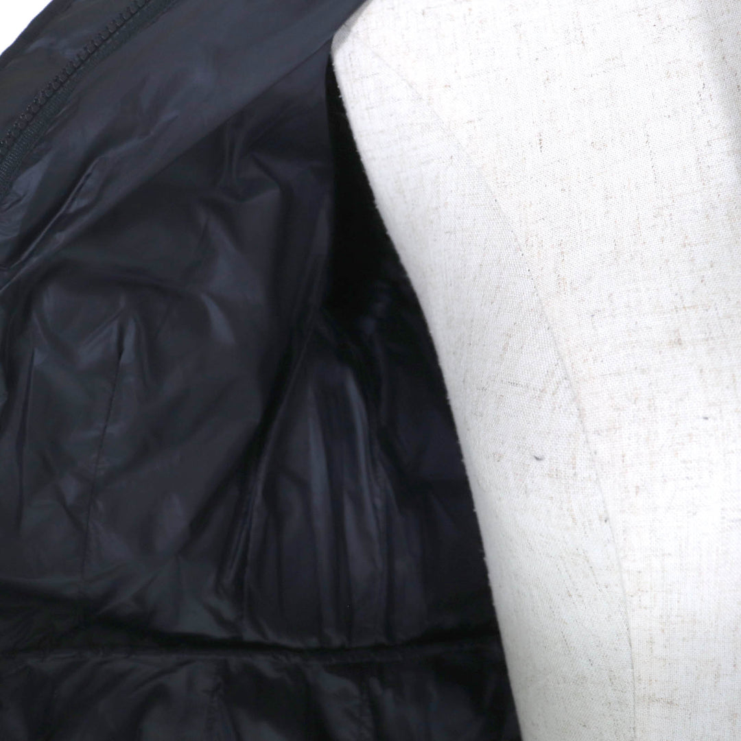 極美品◇MONCLER モンクレール 21-22AW G20931C51100 HERMINE エルミンヌ ロゴワッペン・フード付 ダウンコート ダークネイビー 0 正規品