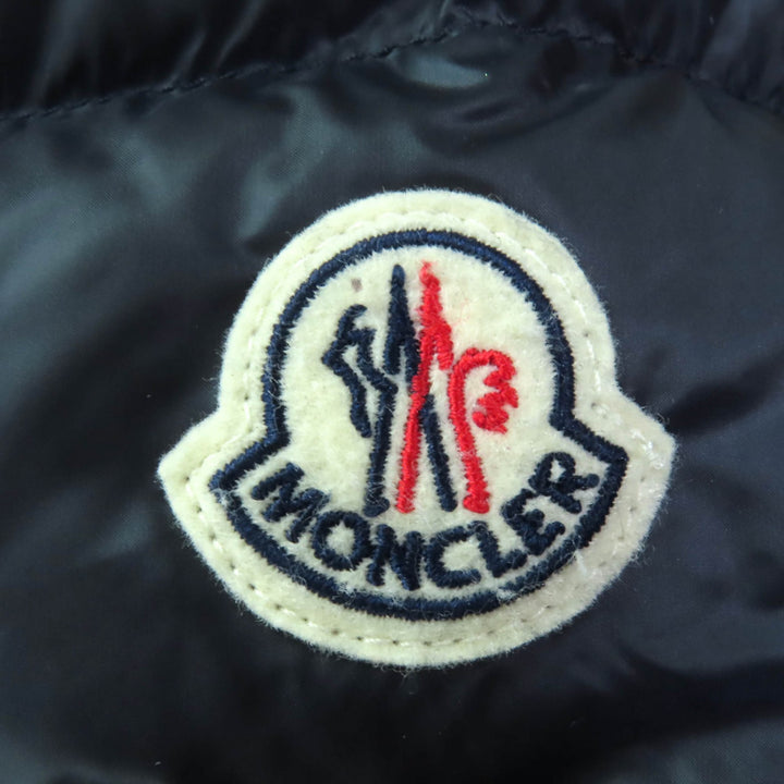 極美品◇MONCLER モンクレール 21-22AW G20931C51100 HERMINE エルミンヌ ロゴワッペン・フード付 ダウンコート ダークネイビー 0 正規品