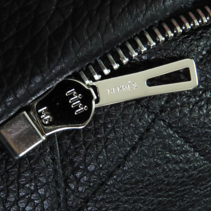 未使用品◇HERMES エルメス 2023年製 3H1207D1 セリエボタン ディアスキン レザージャケット ブラック 36 イタリア製 正規品 レディース