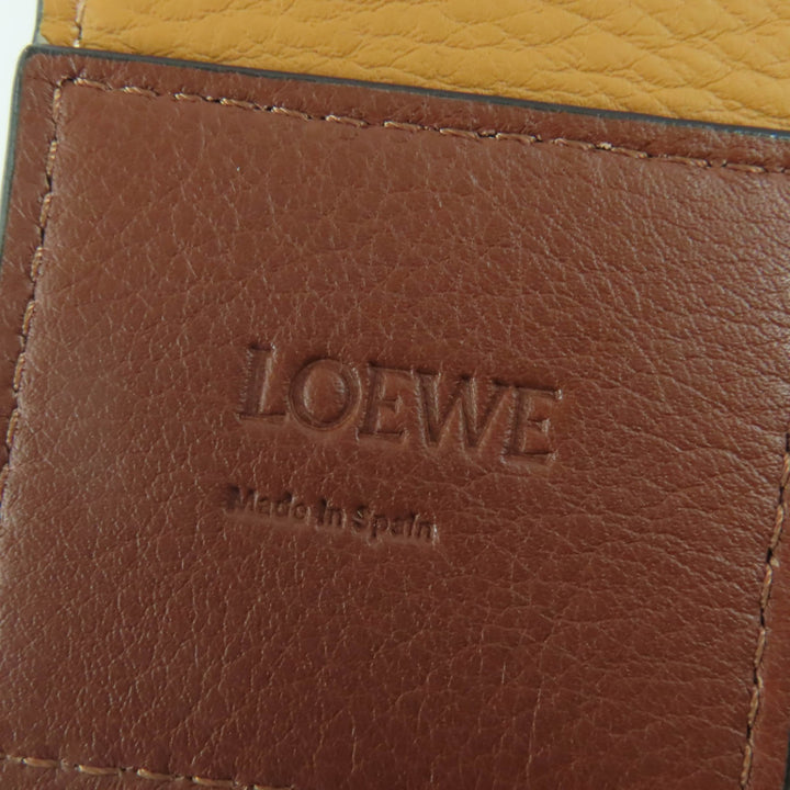 極美品☆LOEWE ロエベ ロゴ・アナグラム レザー ショルダーストラップ ブラウン マルチカラー シルバー金具 スペイン製 レディース